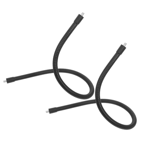 Brazo flexible de cuello de cisne metálico de 50 cm con rosca 1/4 para soporte de micrófono