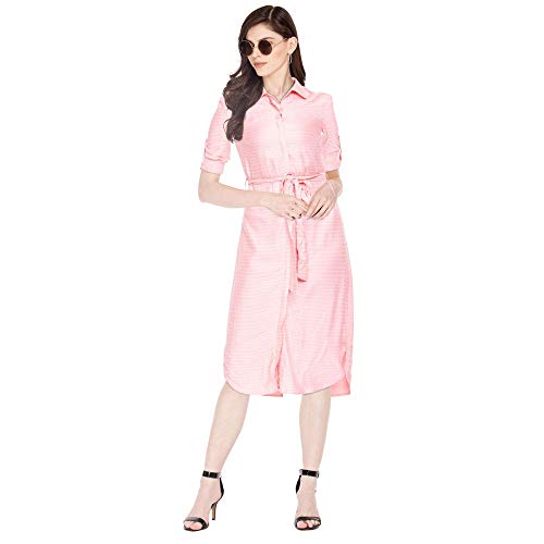 Image of STOP by Shoppers Womens Round Neck Floral Printed Shift Dress
