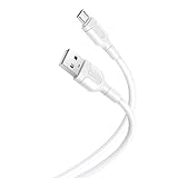 Color: blanco XO NB212 - Cable micro a USB (2,1 A, 1 m), color blanco