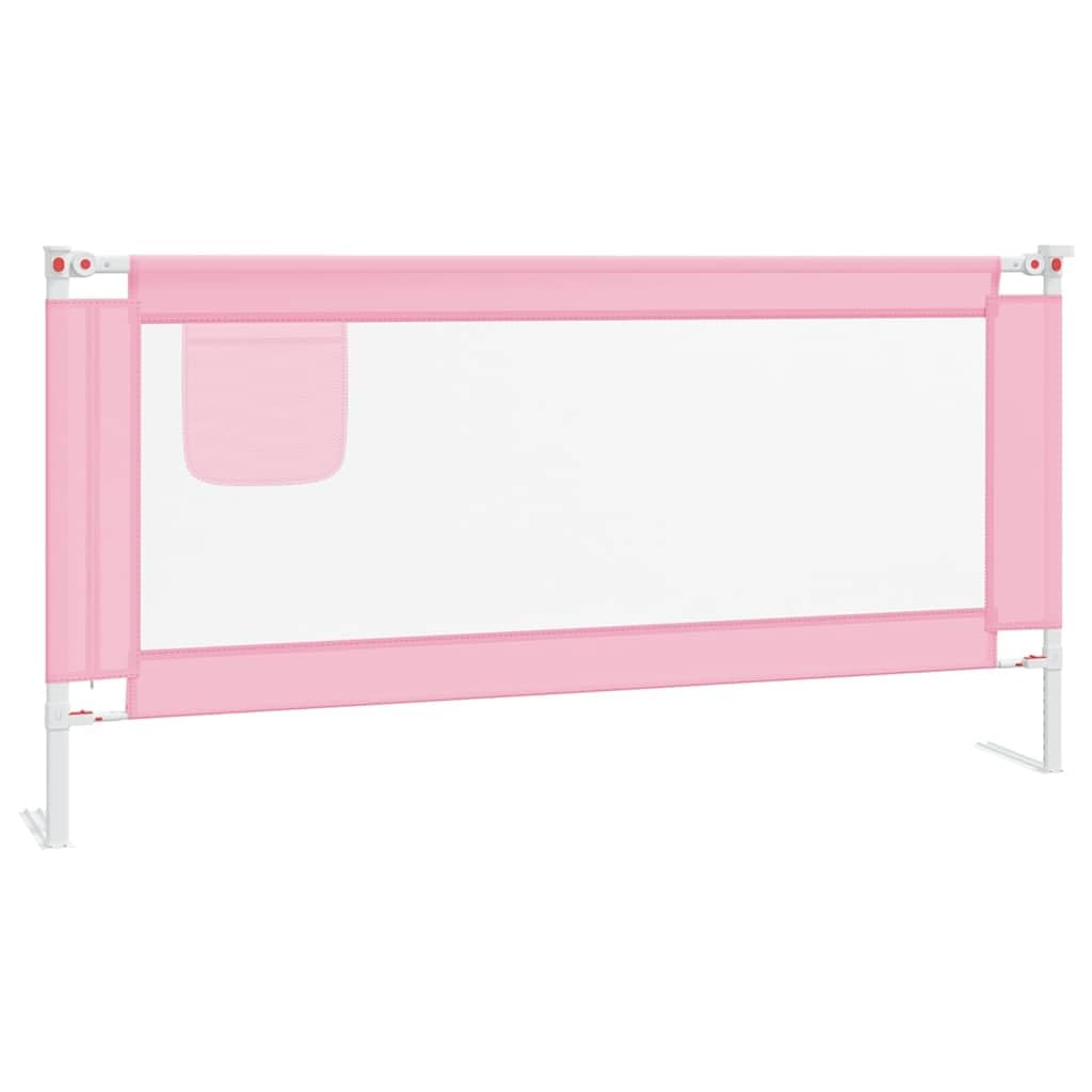 Generisch Kleinkind-Bettschutzgitter Rosa 180x25 cm Stoff,Baby & Kleinkind,Babysicherheit,Baby-Bettschutzgitter-10204