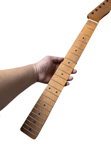 Manche de guitare électrique érable rôti mat 21 frettes pour lutherie diy