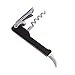 Adcraft PLCS-777 Heavy Corkscrew, Waiter, With Bottle Opener And Knife, Black Plastic Imprintable