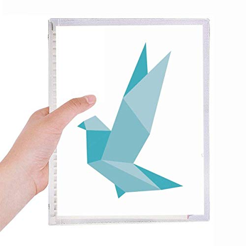 Carnet de notes à spirales Origami rechargeable vert : format pratique A5 pour vos écrits