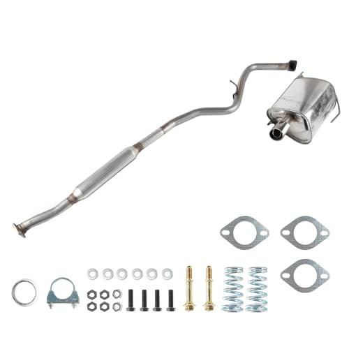 Muffler Exhaust System Kit Compatible with Subaru Legacy 2.5L 2010 2011 2012 2013 2014 2015 2016 2017, Clamp-On Bolt-On Direct Fit Resonator Intermediate Pipe Replacement Parts