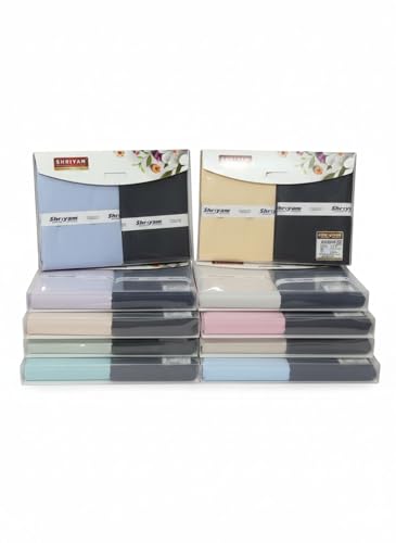 Image of Unstitched Plain Shirt and Trouser Fabric Combo Gift set - Cotton Blend Material - 2.25m Shirt Cloth - 1.20m Pant Cloth