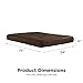 DHP 6-inch Coil Futon Full Size Mattress (only), Brown