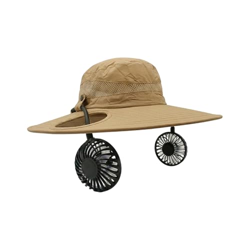 Chapeau de pêcheur détachable avec ventilateur rechargeable pour le golf
