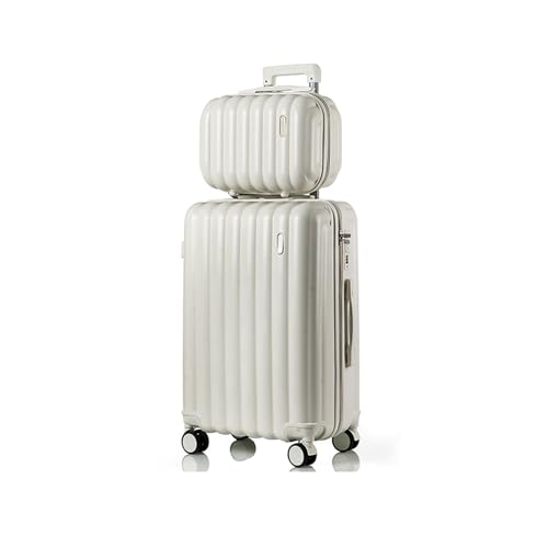 Valise à main Meoky enfants blanche 20in pour éviter l'attente en aéroport grâce au format TSA