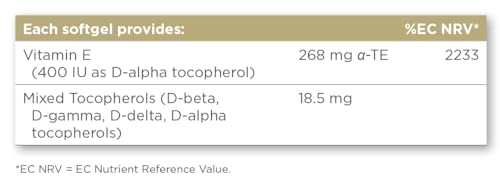 Solgar Natural Source Vitamin E 268 Milligram (400 IU) Softgels - Pack of 100 - Protects Cells from Oxidative Stress - Immune Support - Gluten Free - Image 3