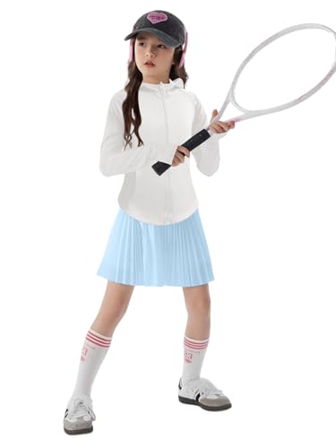 Girls Lightweight Jacket Long Sleeve Zip Up Athletic Hoodie Top UPF50+ Fishing Hiking Sun Protection Outwear4