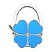 Gancio Per Borsa A Forma Di Cuore - Supporto Tavolo Pieghevole, Clip Borsa Scrivania In Lega Zinco | Gancio Portafoglio Organizzatore Tasca Portatile, Accessorio Estetico Per La Scuola Casa. immagine