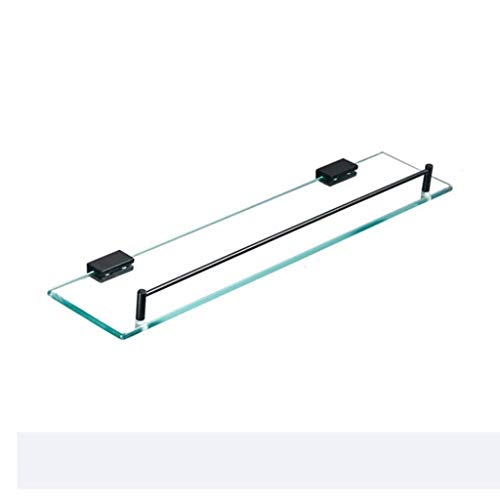 Msuiiixcccc Shelf- Bathroom Glass Shelf Tempered Glass Extra Thick Retangular Storage Organizer Wall Mount
