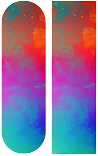 Rocxemly Tie Dye Skateboard Grip Tape Non Slip Skateboard Tape Scooter Grips Tape For Skate Longboard Rollerboard Stairs Pedal 9X33 Inch(23X84 Cm) #TOP1