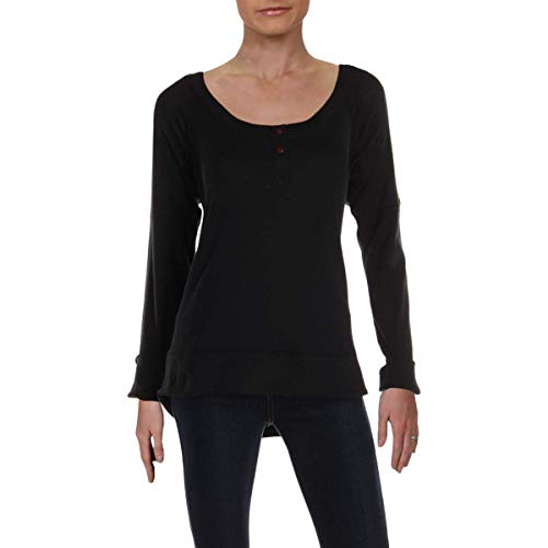 Columbia Womens Thermal Warm Pullover Top Black XS