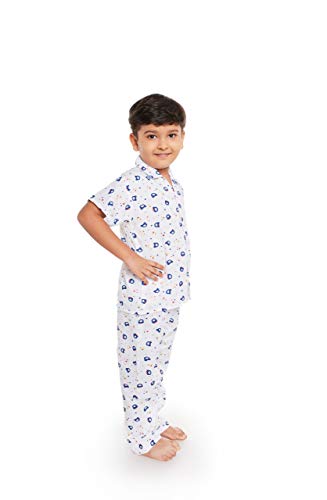 Image of Fuzzy Bear Baby Boy's Cotton Printed Night Suit Set Pack of 1