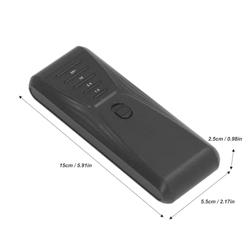 Medidor EMF de mano con 5 indicadores LED, negro miniatura 4