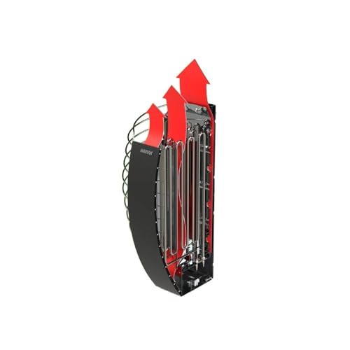 Harvia Spirit SP90E, Spirit Series 9kW Sauna Heater with Xenio Control, Black (Sauna Stones Inlcuded)