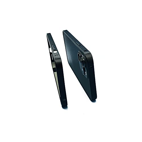 Aluminum Alloy Anti-Drop Case Metal Frame Hard Cover In Black Shock Absorbent Slim Bumper For Iphone 13 Promax (Black For Iphone 13 Promax) #TOP6