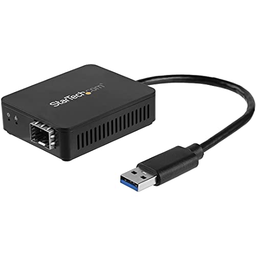 Conversor USB 3.0 a fibra con ranura SFP abierta y soporte de tramas jumbo 9K