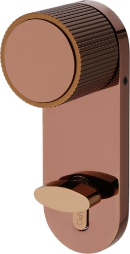 Image of LAPO Mortise Door Lock for Home, 60x85 Lock Body, Works with 30-50mm Door, 70mm Cylinder, 3 Brass Keys, Left-Right Door Compatibility, Reversible Door Fit, Rose Gold Finish, 3 Years Warranty - 317