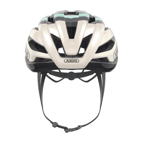 ABUS Rennradhelm StormChaser - Leichter und komfortabler Fahrradhelm für professionellen Radsport für Damen und Herren - Gold/Türkis… – Ansicht 2