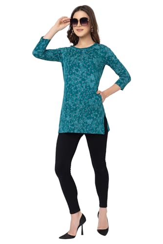 Image of Women Regular Fit Henley All Over Print T-Shirt (Combo of 2) | Small-5XL