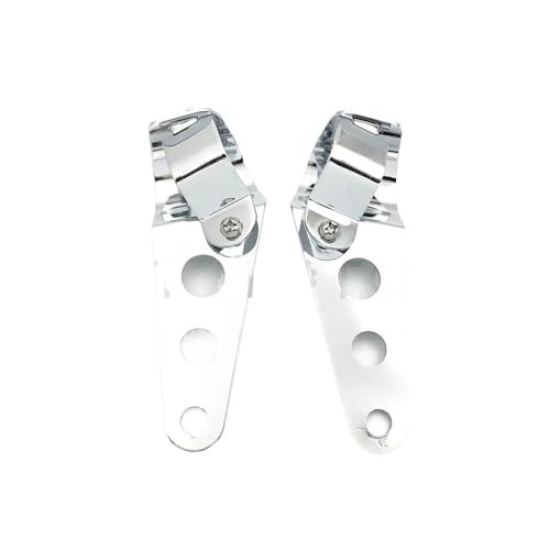Soporte montaje barra luz antivibración para horquilla de moto Bobber 5