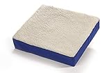 Bezug: Sommerseite: 100% Baumwolle, Winterseite: 90% Polyacryl 10% Wolle, abnehmbar und auf 30° Grad waschbar, Füllung: formstabiler Polyurethanschaumstoff RG25