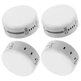 VILLCASE Manopola Termostato 4 Pezzi Bianco per Frigo e Congelatore Regolazione Temperatura Universale con Impugnatura in Plastica