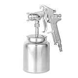 AKEIE スプレーガン 吸上式 口径2.5mm カップ容量1000cc DIY 塗装ガン 車 バイク 木工 金属 壁塗装 ペイントスプレー (口径2.5ｍｍ・1000ml)