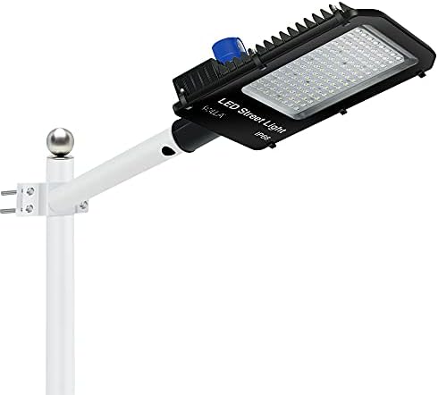 100W LED Parking Lot Gentle with Nightfall to Daybreak Photocell Outside Road Industrial Space Highway Lighting, 15000LM IP66 Waterproof 5000K Daylight Exterior Flood Gentle for Stadium Storage Driveway Roadway