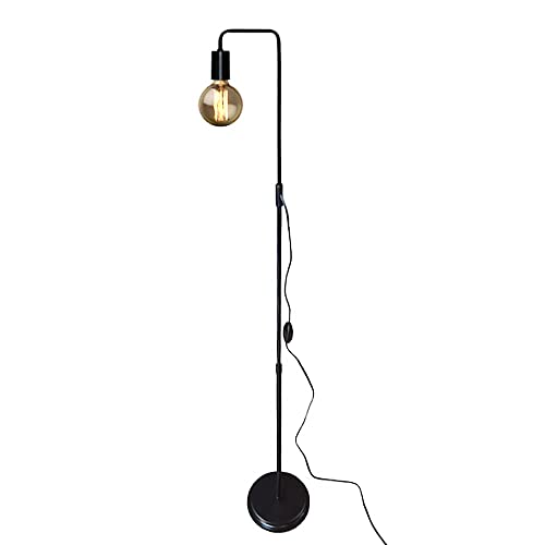 Luminaria De Chao Estilo Retro Ideal para Sala quarto - Pode utilizar Lampadas de Filamento (Preto)