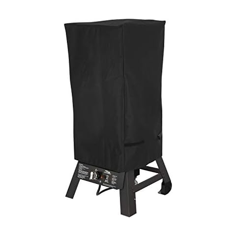 Modern Leisure 2980 Chalet Square Smoker Cover (18.5 L x 17 D x 34 H inches) Water-Resistant, Large, Black Cover