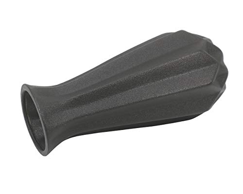 image for Gemseek 8 Inch Black Ceramic Flower Vase, Modern Table Vase for Living