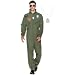 Spooktacular Creations Men's Flight Pilot Adult Costume with Accessory for Halloween Party (X-Large) Gray