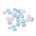 UEB 25/50/100pcs Palline Colorate per Piscina Palline Giocattolo di Marine di Colore Macaron Palline Ecologiche Regalo Giocattolo per Bambini all'aperto e al Coperto (25pcs)