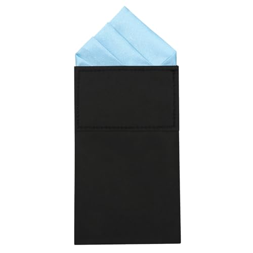 Image of Mens Pre-Folded Pocket Squares on Card Pocket Handkerchief for Suit Accessories