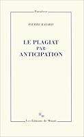 Le plagiat par anticipation 2707320668 Book Cover