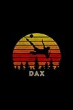  Dax Name Gift Personalized Football Notebook Planner, Checklist Journal for Soccer Sport Lovers: To-Do List, Bill, A5, A Blank, Over 110 Pages, 6x9 inch, Mom, Gym, Planner, 5.24 x 22.86 cm