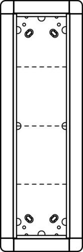 Ritto 1881470 Portier cadre 4 postes blanc, protection et finition UP étanche