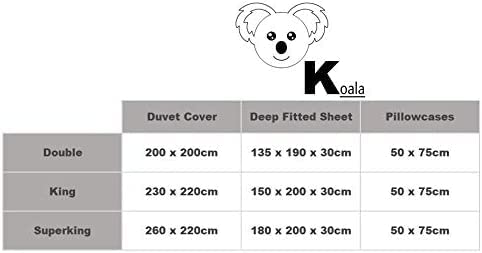 KOALA - Juego de cama de lujo de bambú gris guijarros | Funda de edredón doble del Reino Unido (Queen), sábana bajera profunda y 2 fundas de almohada | | Juego de cama de bambú 100% orgánico | 200 cm x 200 cm