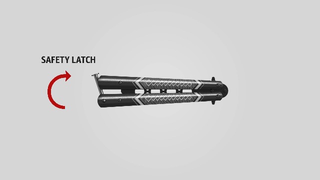 GOOD WORKER Butterfly Trainer - Practice Balisong Butterfly Knives NOT Real NOT Sharp Blade - Cool Design - Black Dull Trick Butterfly - Butter Fly Training - Fathers Day Dad Gift K14B