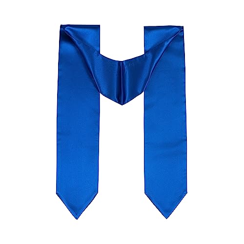 Tassel Depot Unisex Graduation Stole - Made in the USA - 62 Inches - 11 Colors Available - Royal