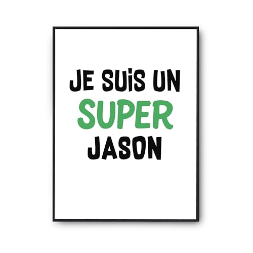 Poster Affichette Un Super Jason 2 Otshirt Format A2 Imprimé en France