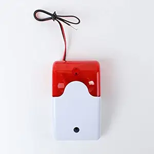 Mini 12V Wired Sound Alarm Strobe Flashing Light Siren Security System 110dB