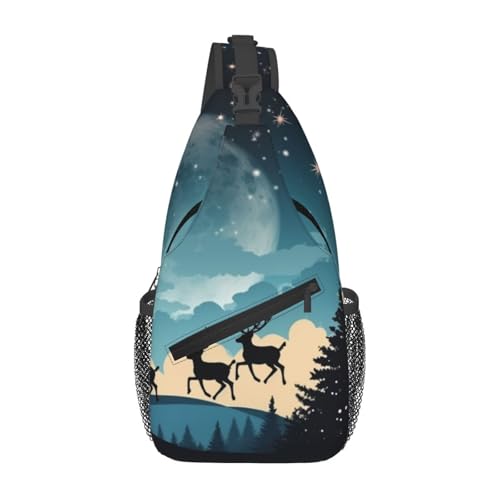 Bolso cruzado de pecho para hombre tipo bandolera negro