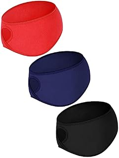 Tatuo 3 Pieces Fleece Ponytail Headband Earband Winter Running Headband Ear Warmer Headband for Women Girls Outdoor Sports and Fitness