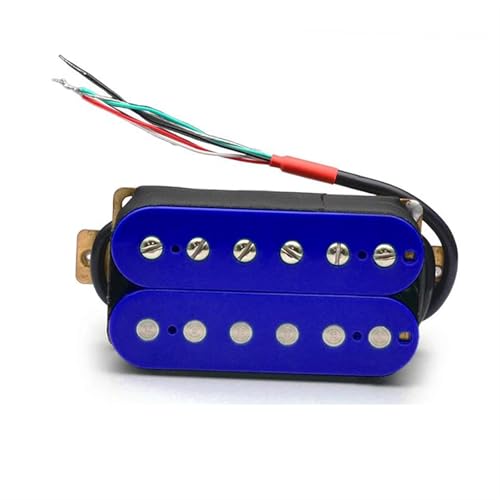 エレキギターピックアップ エレキギターピックアップ コイルスプリットピックアップ ハムバッキングピックアップ 4導体ケーブル N-7.5K/B-15K 出力 ディープブルー(Neck)