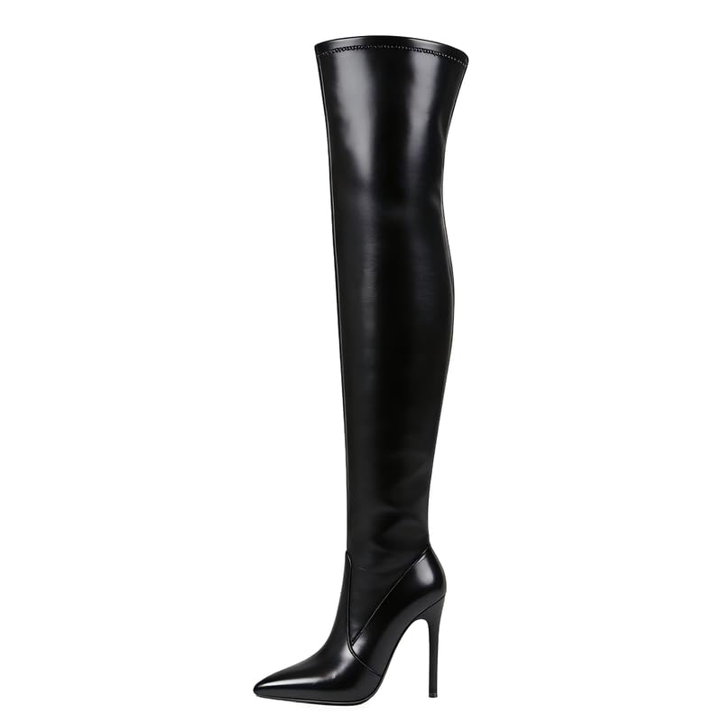 Damen Overknee Stiefel High Heel Thigh High Boots mit Stilettoabsatz – Modische Langschaftstiefel für Party & Streetwear