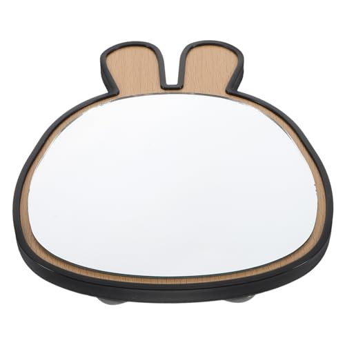 HAPINARY Wooden Tabletop Mirror Portable Make up Stand for Little Toddler Bath Baby